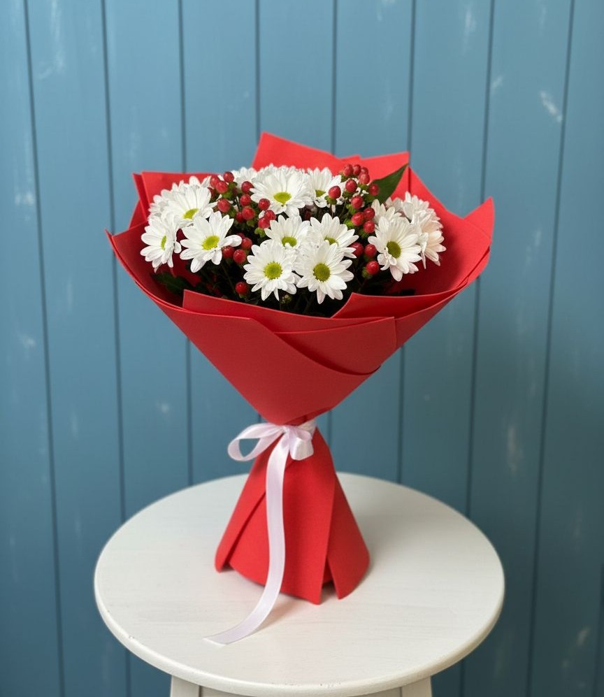 Букет цветов из: Хризантемы в Ильинской