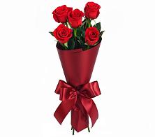 Букет 5 Красных роз Эдлесс Лав в Ильинской