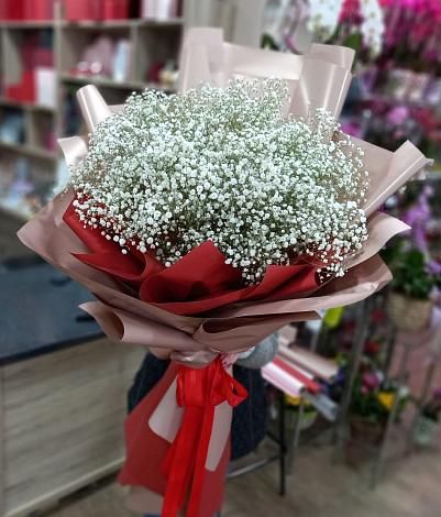 Букет цветов из: Гипсофила в Ильинской