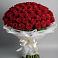 Букет 101 Красная роза Блэк Мэджик в Ильинской