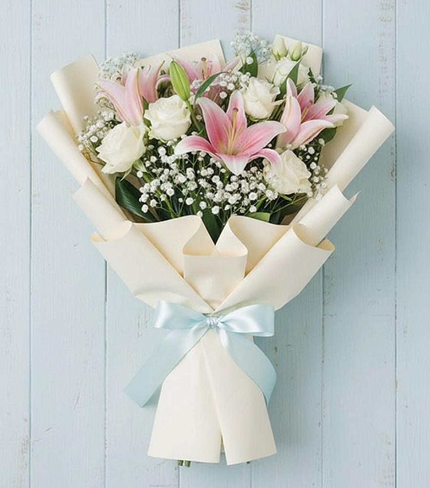 Букет цветов из: Лилии в Ильинской