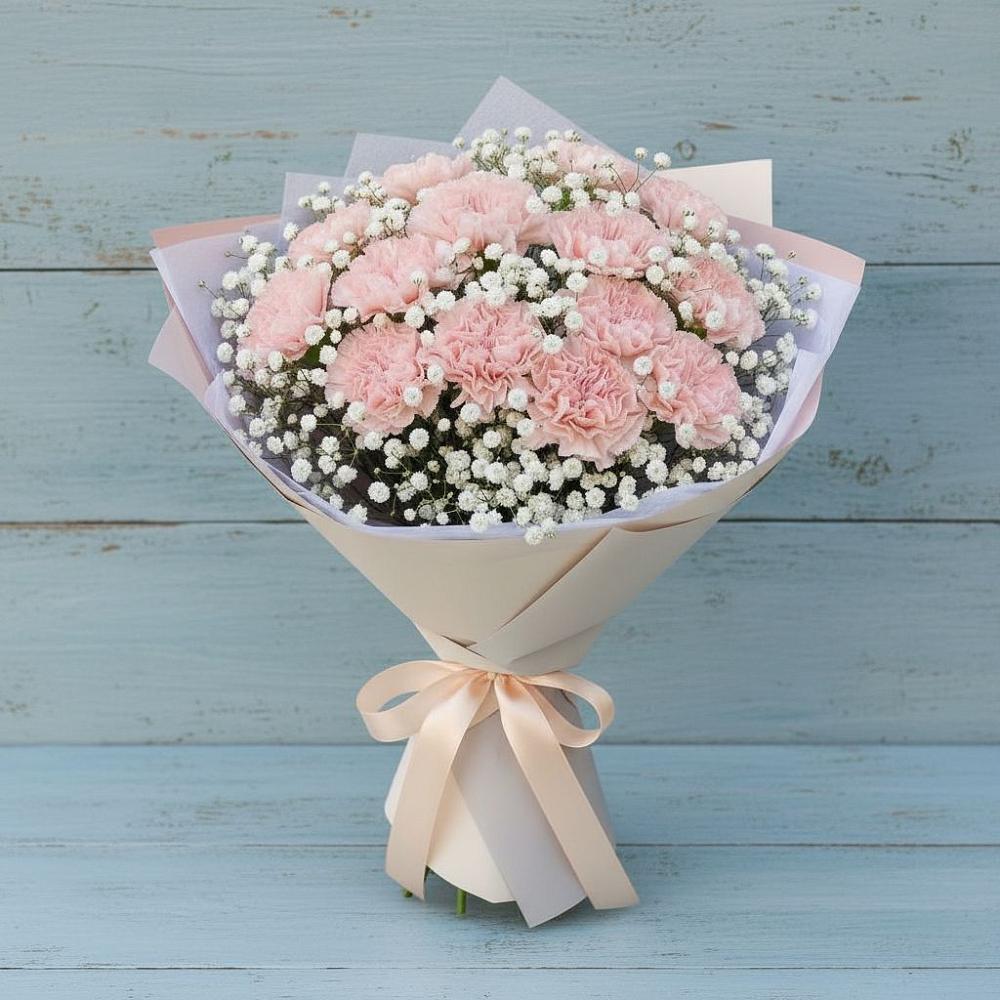 Букет цветов из: Гвоздики в Ильинской