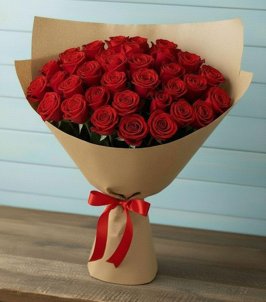 Букет Красные розы Милано в Ильинской