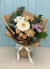 Букет цветов из:  Герберы и Хризантемы в Ильинской