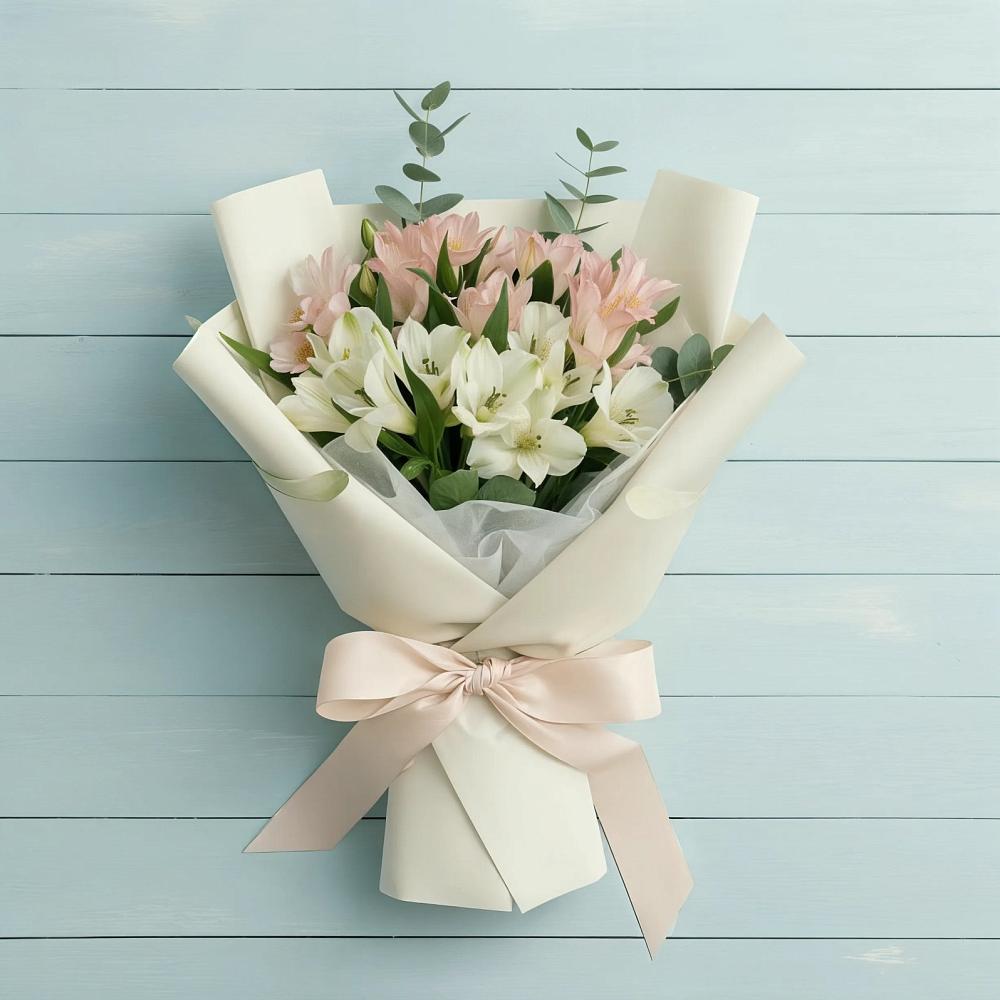 Букет цветов из: Альстромерии в Ильинской