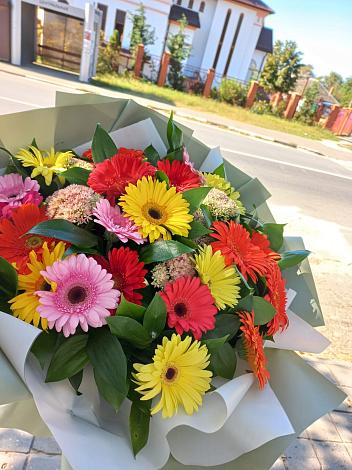 Букет цветов из: Герберы в Ильинской