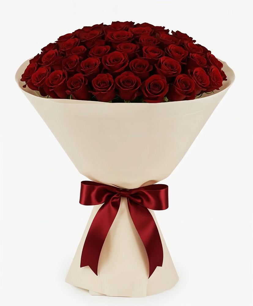 Букет 101 Бордовая роза Блэк Бакарра в Ильинской