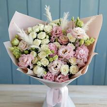 Букет цветов из:  Альстромерии и Розы в Ильинской